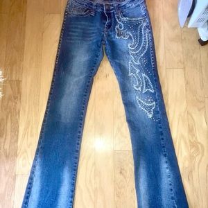 Trinity ranch bootcut embellished jeans